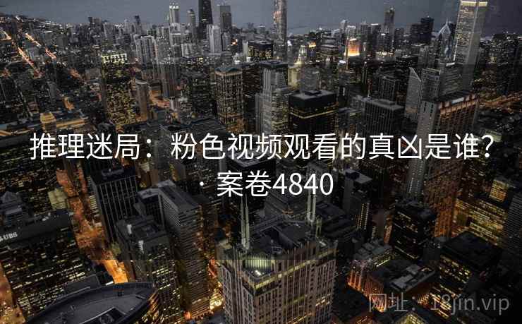 推理迷局：粉色视频观看的真凶是谁？ · 案卷4840