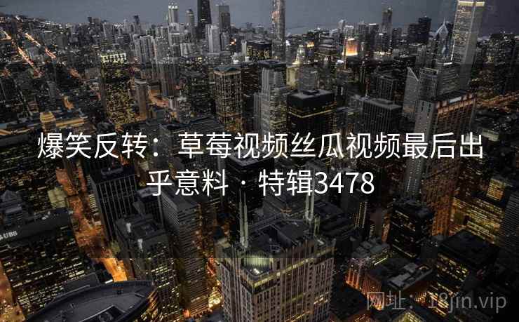 爆笑反转：草莓视频丝瓜视频最后出乎意料 · 特辑3478
