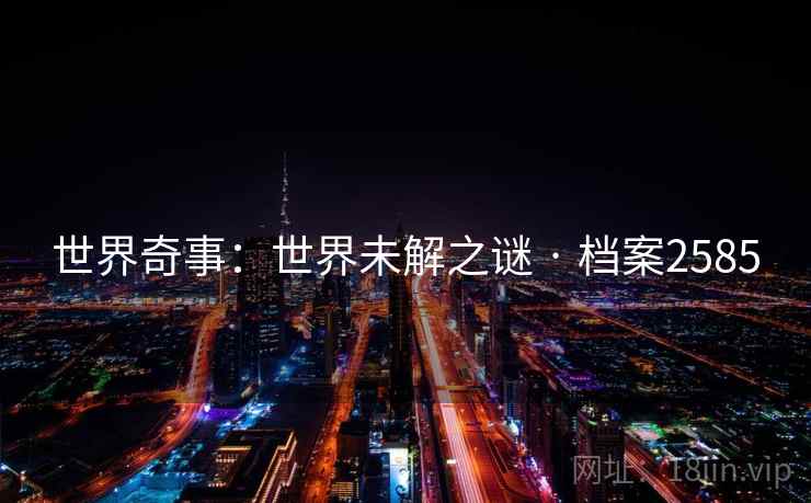 世界奇事：世界未解之谜 · 档案2585